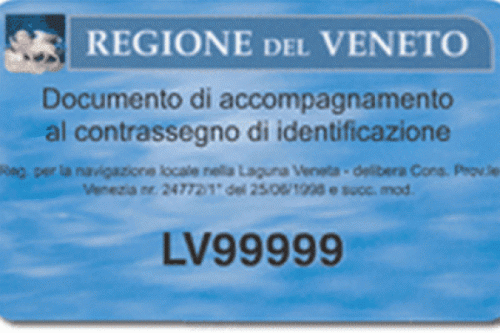 Rinnovo Targhe Laguna Veneta (LV) fino al 30 Settembre