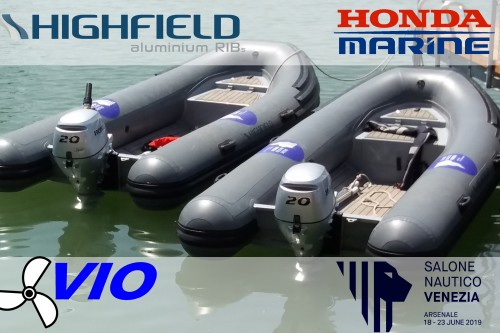 I Gommoni Highfield motorizzati Honda Marine partners ufficiali del Salone di Venezia 2019