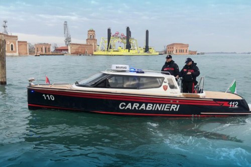 Varata dal Cantiere San Pietro la nuova imbarcazione dei Carabinieri di Venezia